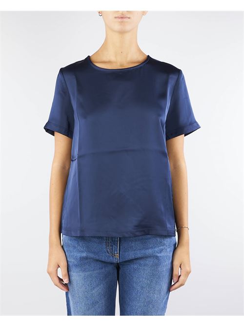 Satin and jersey T-shirt Max Mara Weekend MAX MARA WEEKEND | Blouse | GILBERT9